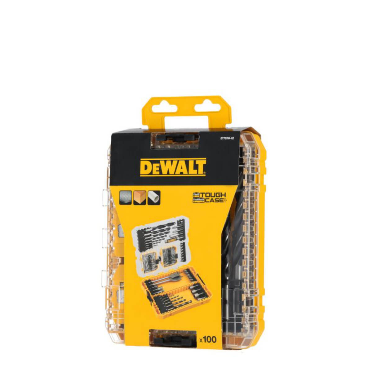 DeWalt drill bit set packaging on a white background