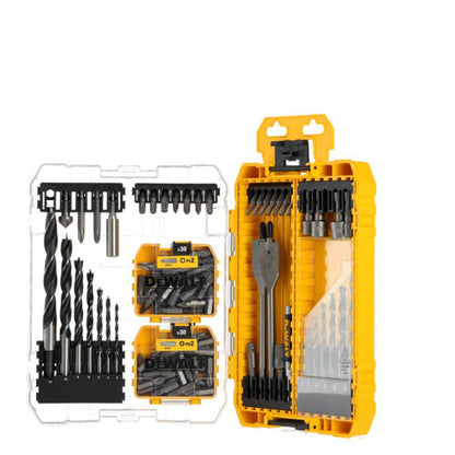 DeWalt drill bit set in packaging on a white background