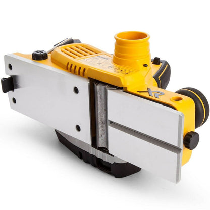 Yellow and black power tool on a white background