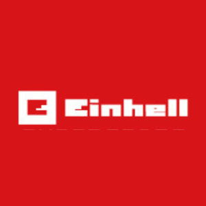 Einhell logo on a red background
