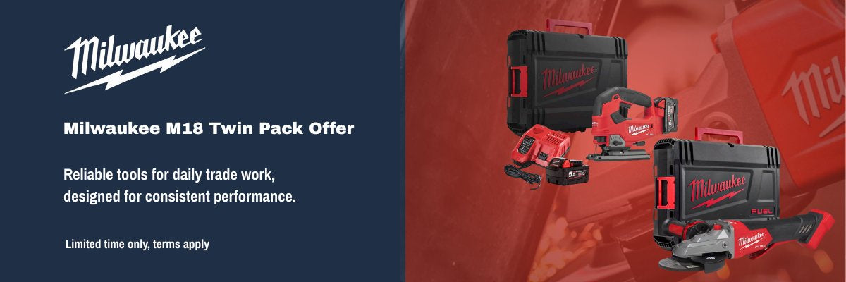 Milwaukee M18 Twin Pack Jig-Saw and Angle Grinder 
